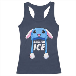 Abolish Ice Racerback Tank Top Blue Bunny Hat Pro Immigrant Resist Minnesota TS11 Navy Print Your Wear