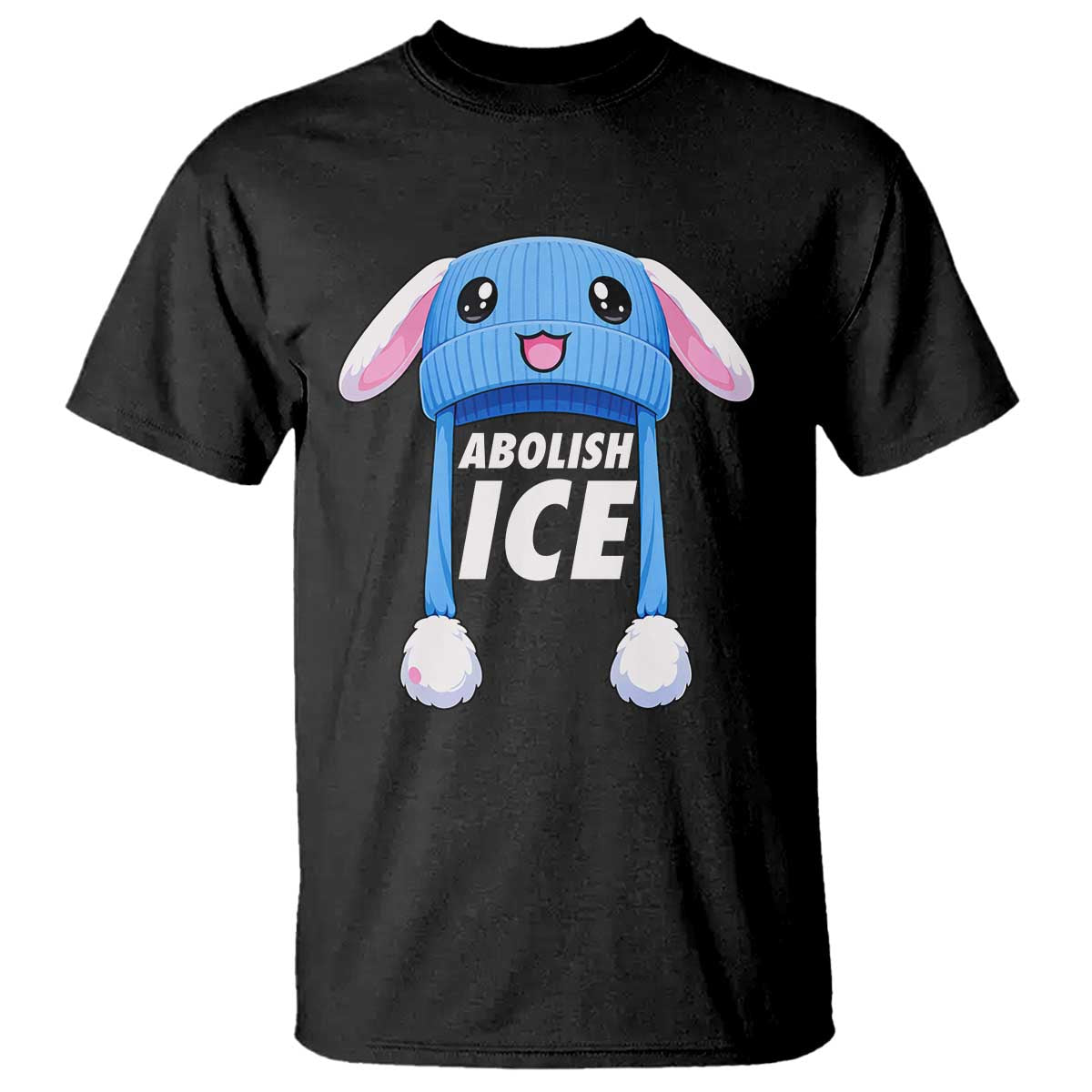 Abolish Ice T Shirt Blue Bunny Hat Pro Immigrant Resist Minnesota TS11 Black Print Your Wear