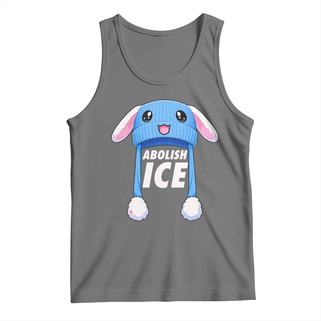 Abolish Ice Tank Top Blue Bunny Hat Pro Immigrant Resist Minnesota TS11 Black Heather Print Your Wear