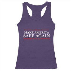 Make America Safe Again Racerback Tank Top Funny US Patriotic 4th of July TS11 Purple Print Your Wear