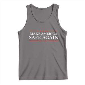 Make America Safe Again Tank Top Funny US Patriotic 4th of July TS11 Deep Heather Print Your Wear