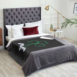 Video Game Lover St Patricks Day with Shamrock Controllers Throw Blanket TS11 Print Your Wear