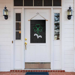 Video Game Lover St Patricks Day with Shamrock Controllers Garden Flag TS11 Print Your Wear