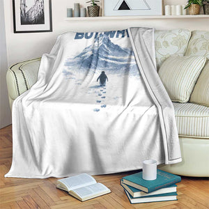 Penguin But Why Throw Blanket Funny Penguin Snowy Mountain Meme TS11 Print Your Wear