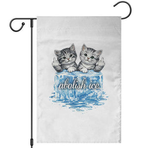 Abolish Ice Garden Flag Cute Cat Melting Ice Pro Immigrant TS11 White Print Your Wear