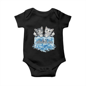 Abolish Ice Baby Onesie Cute Cat Melting Ice Pro Immigrant TS11 Black Print Your Wear