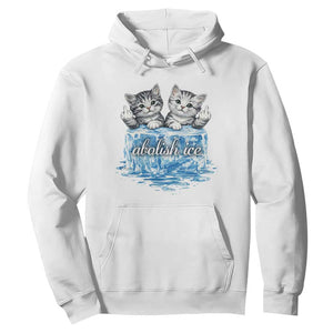 Abolish Ice Hoodie Cute Cat Melting Ice Pro Immigrant TS11 White Print Your Wear