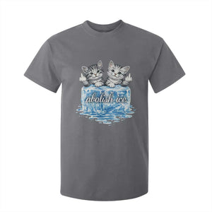 Abolish Ice T Shirt For Kid Cute Cat Melting Ice Pro Immigrant TS11 Charcoal Print Your Wear