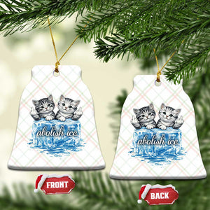 Abolish Ice Ceramic Ornament Cute Cat Melting Ice Pro Immigrant TS11 Print Your Wear