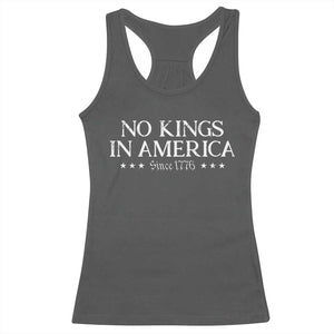 No Kings In America Since 1776 Racerback Tank Top Vintage Star TS11 Dark Heather Print Your Wear