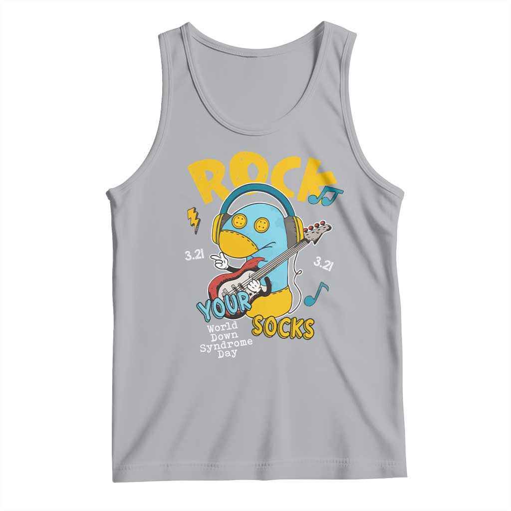 Funny Rock Your Socks Tank Top World Down Syndrome Day WDSD TS11 Athletic Heather Print Your Wear