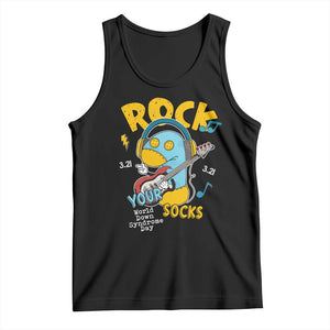 Funny Rock Your Socks Tank Top World Down Syndrome Day WDSD TS11 Black Print Your Wear