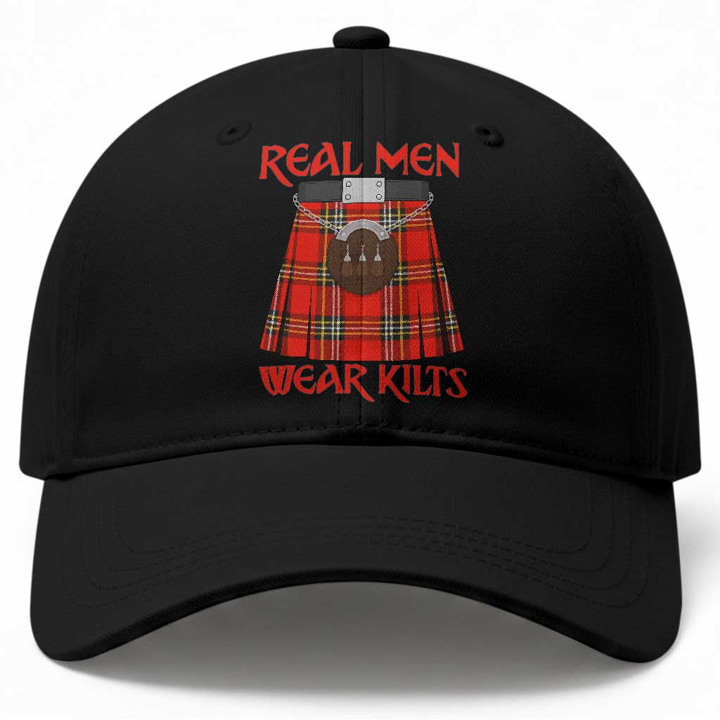 Funny Real Men Wear Kilts Baseball Cap Scottish Pride TS11 Print Your Wear