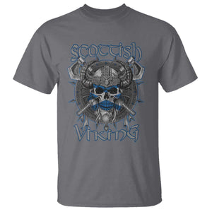 Scottish Viking Axes Celtic Knot T Shirt Scottish Flag TS11 Charcoal Print Your Wear