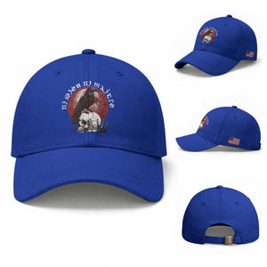 Ni Dieu Ni Maitre No God No Masters Baseball Cap Raven Skull TS11 Baseball Cap Universal Fit Royal Blue Print Your Wear