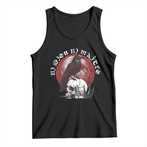 Ni Dieu Ni Maitre No God No Masters Tank Top Raven Skull TS11 Black Print Your Wear