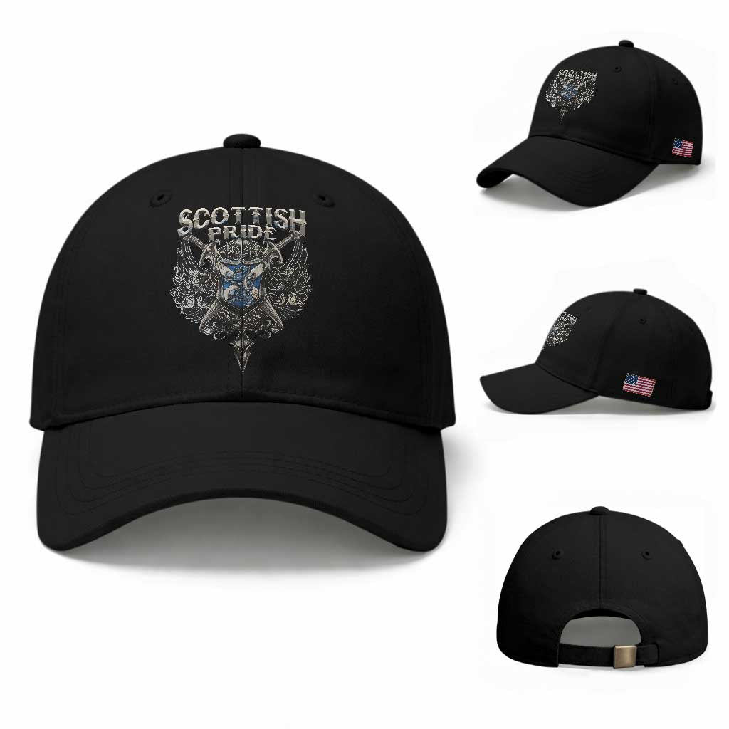 Scottish Pride Celtic Scotland Lion Rampant Baseball Cap TS11 Baseball Cap Universal Fit Black Print Your Wear