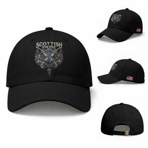 Scottish Pride Celtic Scotland Lion Rampant Baseball Cap TS11 Baseball Cap Universal Fit Black Print Your Wear