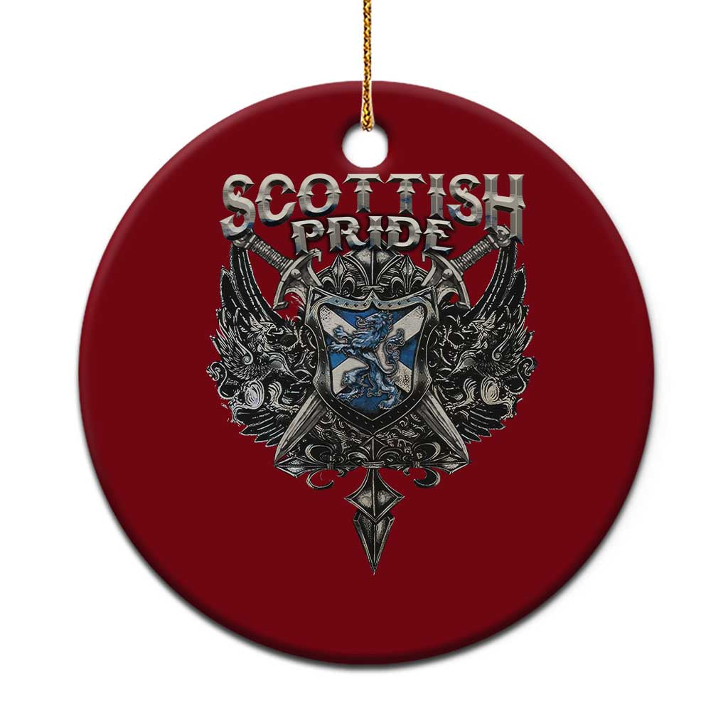 Scottish Pride Celtic Scotland Lion Rampant Ceramic Ornament TS11 1pc Red Print Your Wear