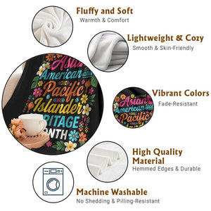 AAPI Asian American and Pacific Islander Heritage Month Throw Blanket TS11 Print Your Wear