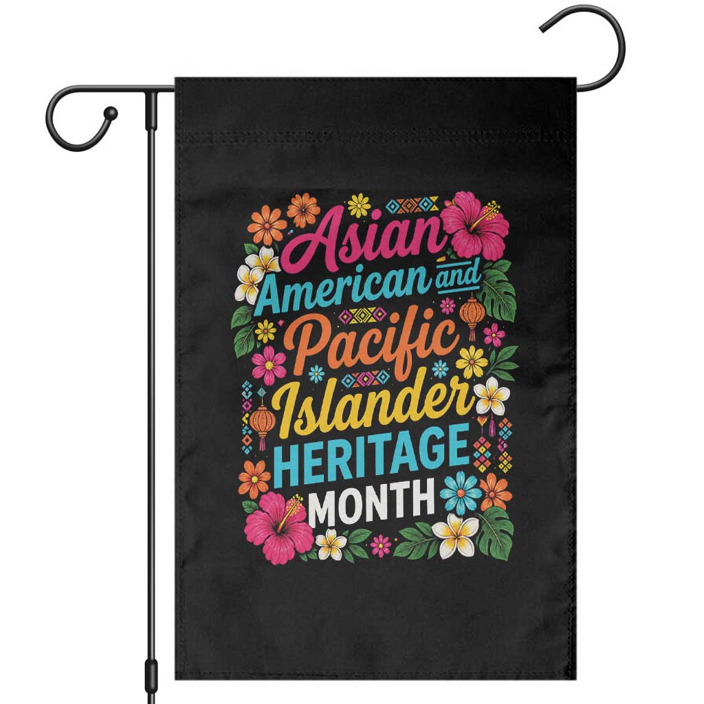 AAPI Asian American and Pacific Islander Heritage Month Garden Flag TS11 Black Print Your Wear