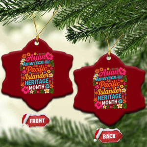 AAPI Asian American and Pacific Islander Heritage Month Ceramic Ornament TS11 Print Your Wear