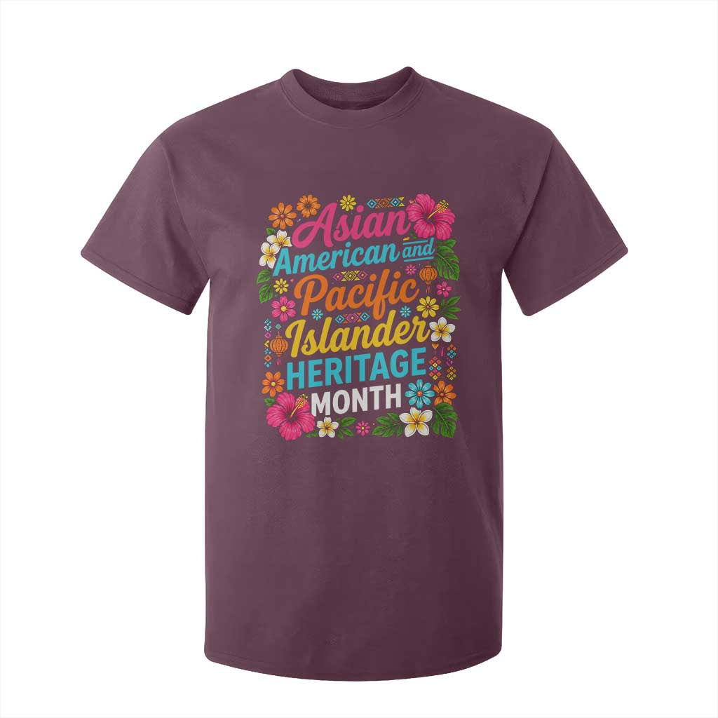 AAPI Asian American and Pacific Islander Heritage Month T Shirt For Kid TS11 Maroon Print Your Wear
