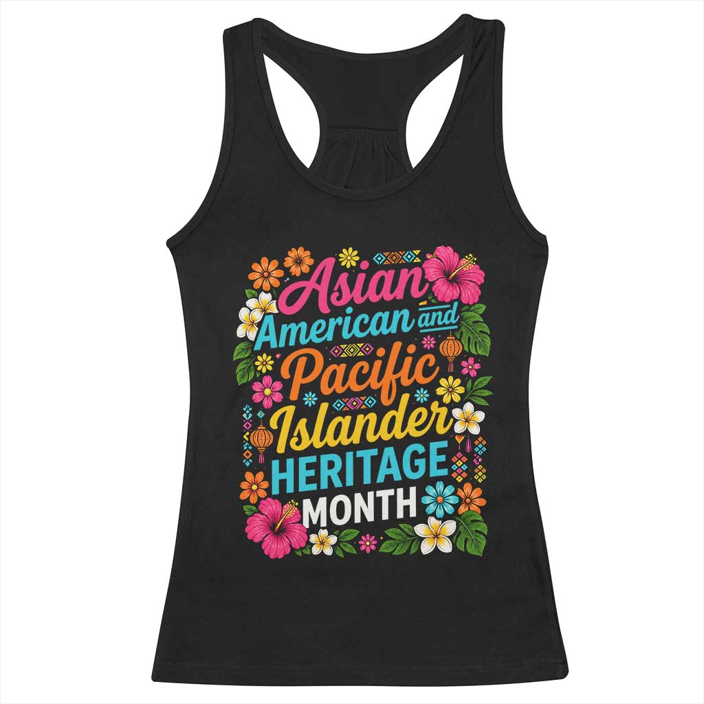 AAPI Asian American and Pacific Islander Heritage Month Racerback Tank Top TS11 Black Print Your Wear