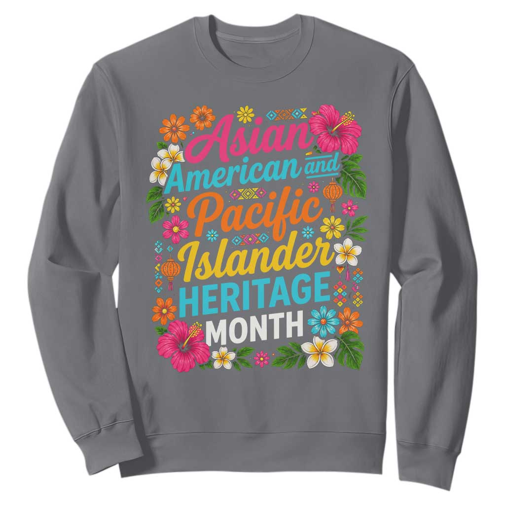 AAPI Asian American and Pacific Islander Heritage Month Sweatshirt TS11 Charcoal Print Your Wear