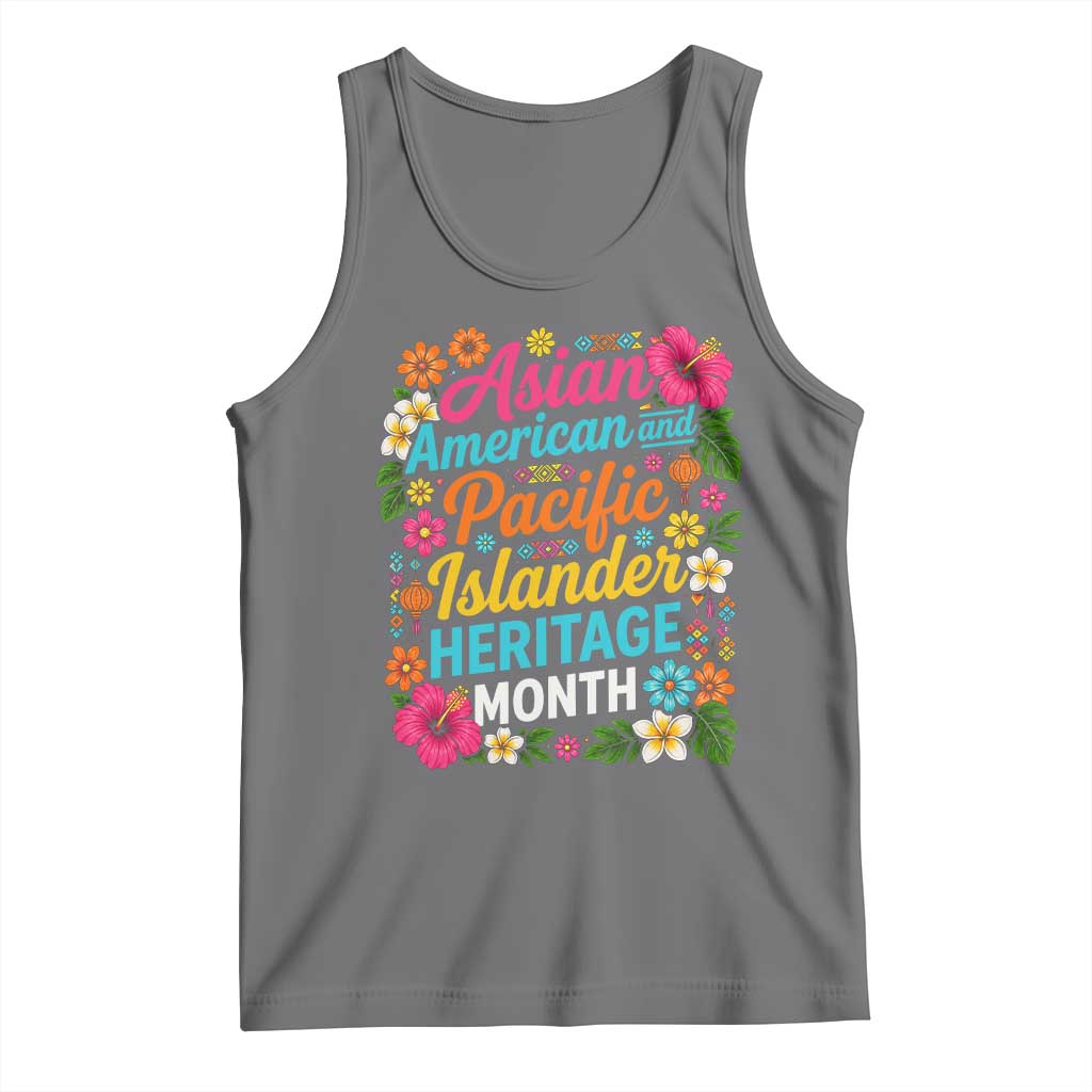 AAPI Asian American and Pacific Islander Heritage Month Tank Top TS11 Black Heather Print Your Wear