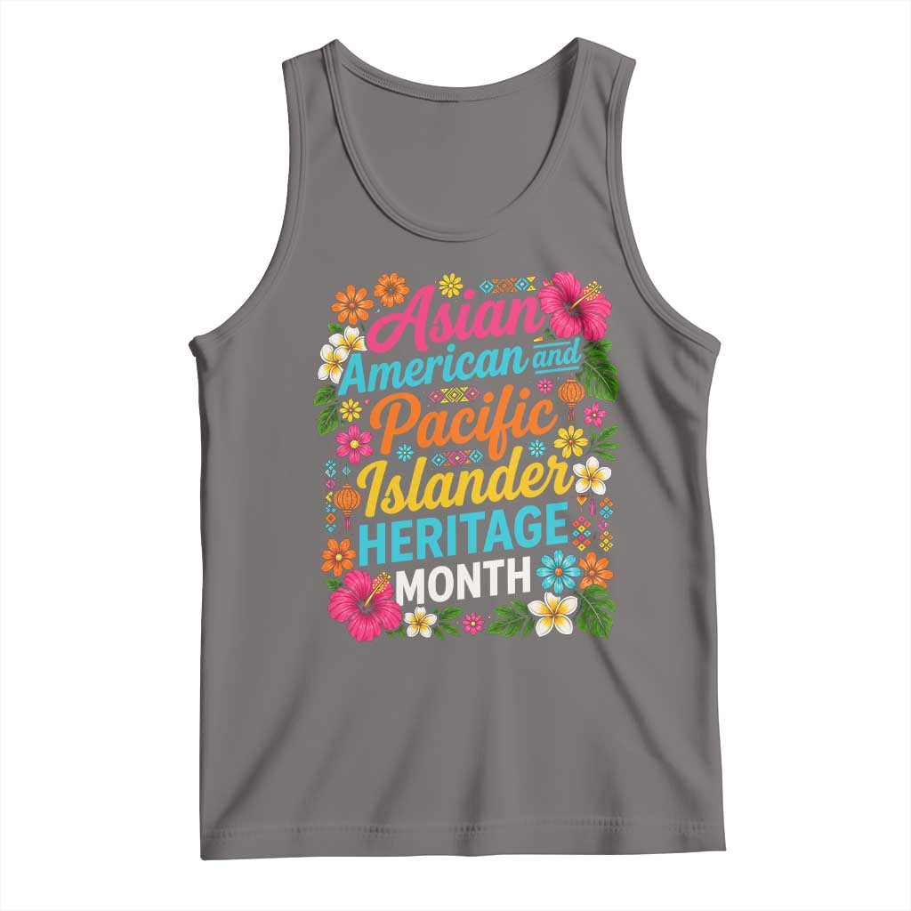 AAPI Asian American and Pacific Islander Heritage Month Tank Top TS11 Deep Heather Print Your Wear