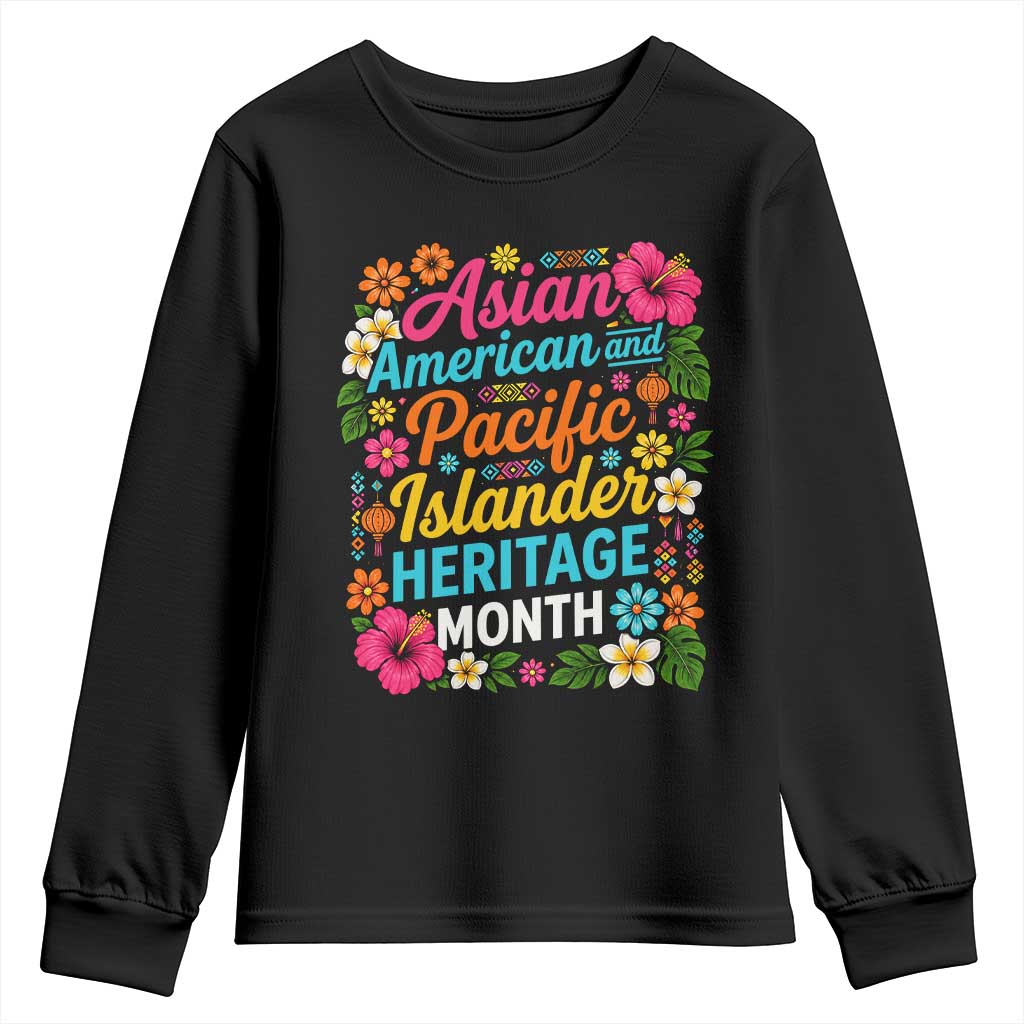 AAPI Asian American and Pacific Islander Heritage Month Youth Sweatshirt TS11 Black Print Your Wear