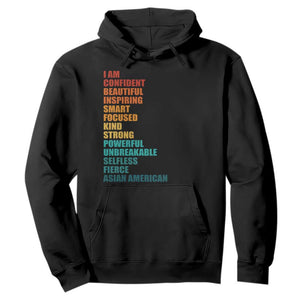 I Am Confident Beautiful Inspiring Asian American Hoodie AAPI Heritage Month TS11 Black Print Your Wear