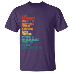 I Am Confident Beautiful Inspiring Asian American T Shirt AAPI Heritage Month TS11 Purple Print Your Wear