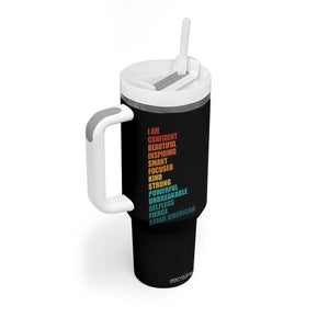 I Am Confident Beautiful Inspiring Asian American Tumbler With Handle AAPI Heritage Month TS11 Print Your Wear
