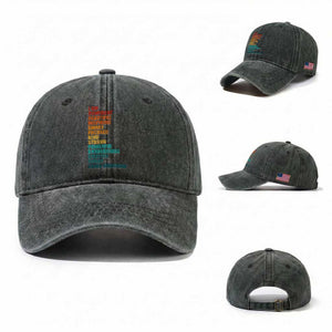 I Am Confident Beautiful Inspiring Asian American Washed Cotton Baseball Cap AAPI Heritage Month TS11 Washed Cap Universal Fit Dark Green Print Your Wear