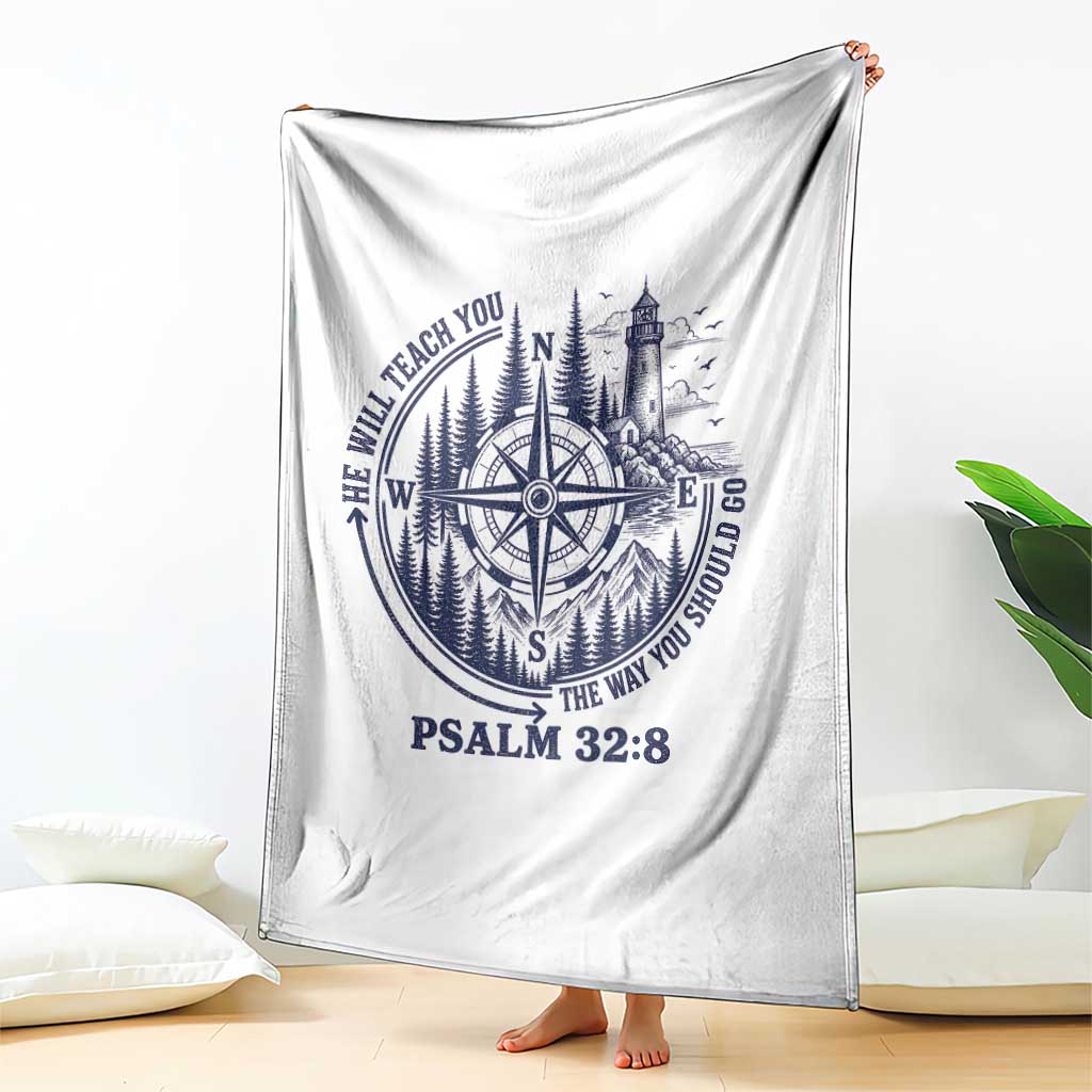 Christian Camping Throw Blanket He Will Teach You The Way You Should Go TS11 Print Your Wear