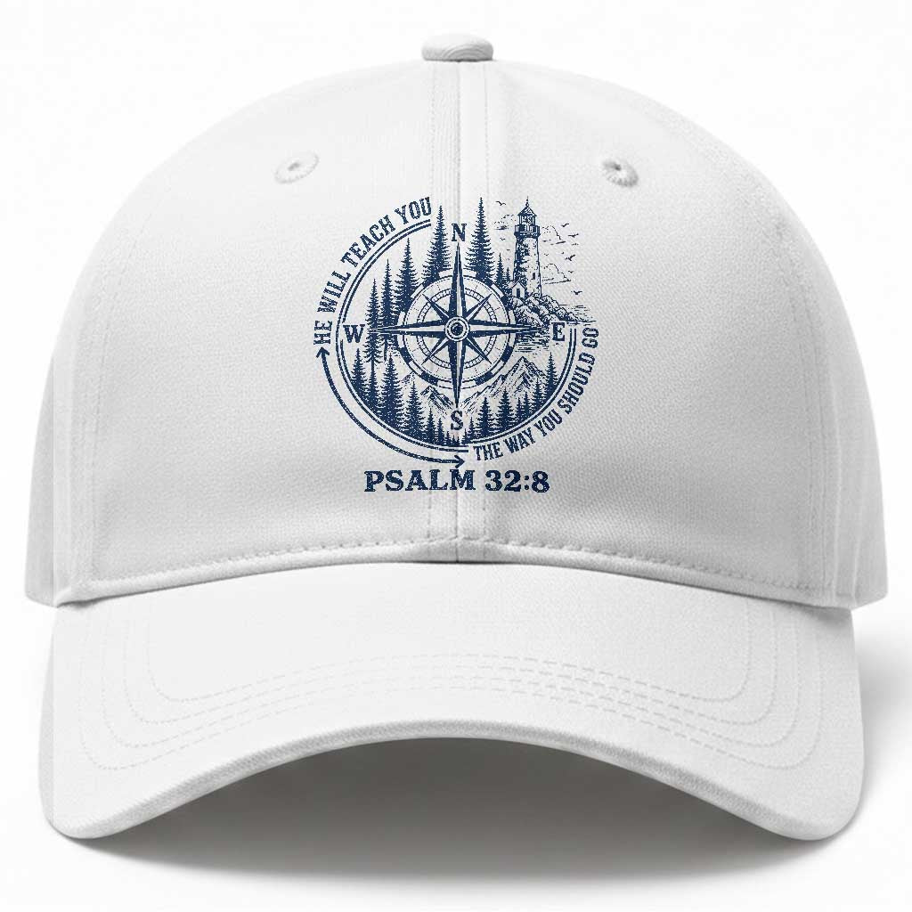 Christian Camping Baseball Cap He Will Teach You The Way You Should Go TS11 Print Your Wear