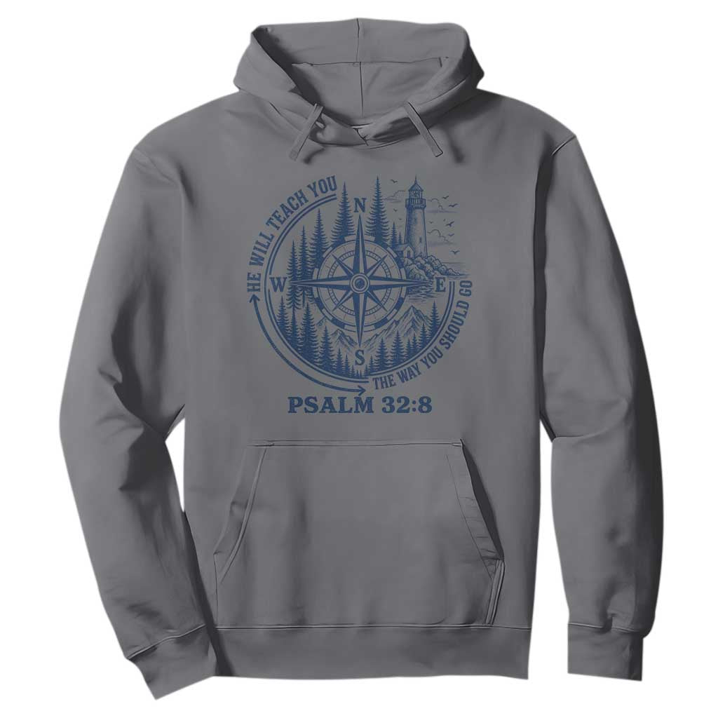 Christian Camping Hoodie He Will Teach You The Way You Should Go TS11 Charcoal Print Your Wear