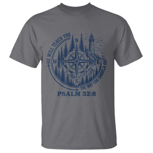 Christian Camping T Shirt He Will Teach You The Way You Should Go TS11 Charcoal Print Your Wear