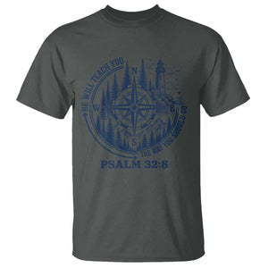 Christian Camping T Shirt He Will Teach You The Way You Should Go TS11 Dark Heather Print Your Wear