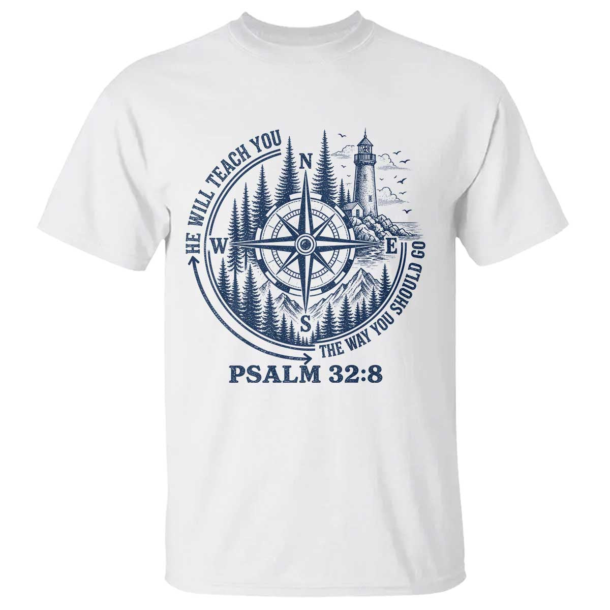 Christian Camping T Shirt He Will Teach You The Way You Should Go TS11 White Print Your Wear
