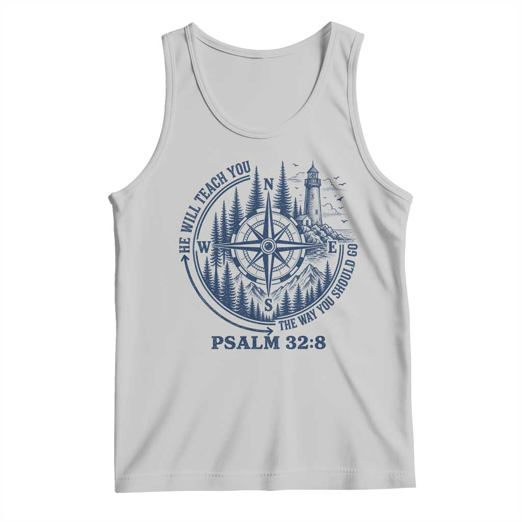 Christian Camping Tank Top He Will Teach You The Way You Should Go TS11 Ash Print Your Wear