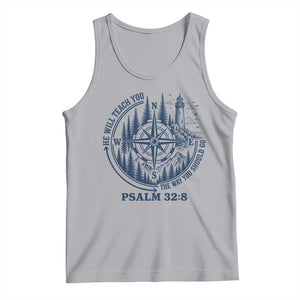 Christian Camping Tank Top He Will Teach You The Way You Should Go TS11 Athletic Heather Print Your Wear