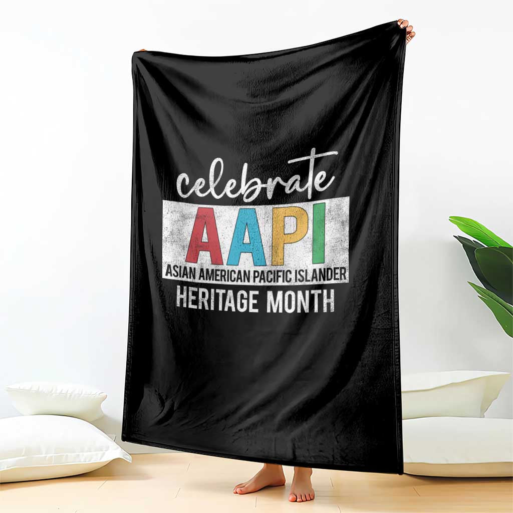Celebrate AAPI Heritage Month Throw Blanket Asian American and Pacific Islander Countries TS11 Print Your Wear