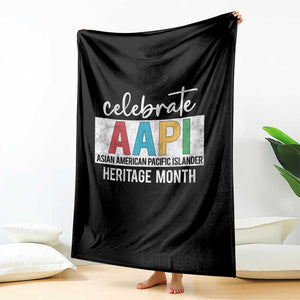 Celebrate AAPI Heritage Month Throw Blanket Asian American and Pacific Islander Countries TS11 Print Your Wear