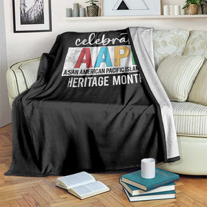 Celebrate AAPI Heritage Month Throw Blanket Asian American and Pacific Islander Countries TS11 Print Your Wear