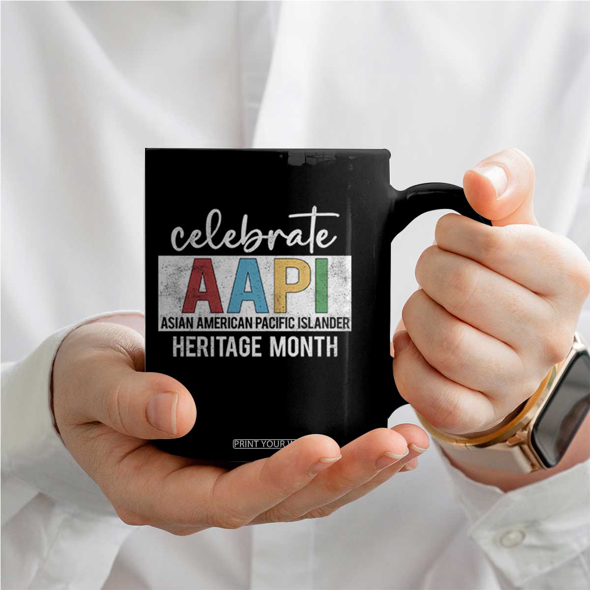 Celebrate AAPI Heritage Month Coffee Mug Asian American and Pacific Islander Countries TS11 Print Your Wear