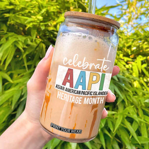 Celebrate AAPI Heritage Month Glass Can Asian American and Pacific Islander Countries TS11 Black Print Your Wear