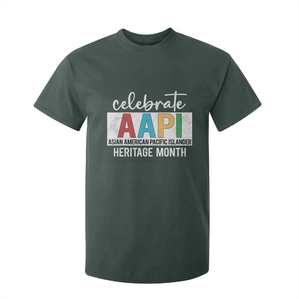 Celebrate AAPI Heritage Month T Shirt For Kid Asian American and Pacific Islander Countries TS11 Dark Forest Green Print Your Wear